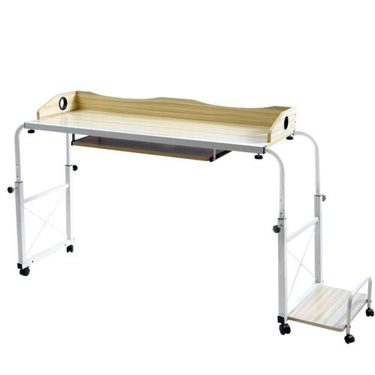 Adjustable Overbed Table with Wheels - Multi - Functional - InspiredGrabs.com